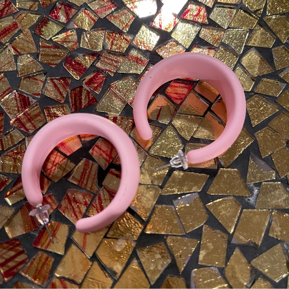 Pink Earrings - Picture 1 of 8